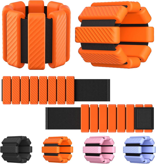 Wrist & Ankle Weights for Women, Wearable Strong Arm & Leg Weights Set of 2(1Lbs Each), Adjustable Ankle Weights for Walking, Yoga, Dance, Barre,Gym,Exercise,Pilates,Walking Running