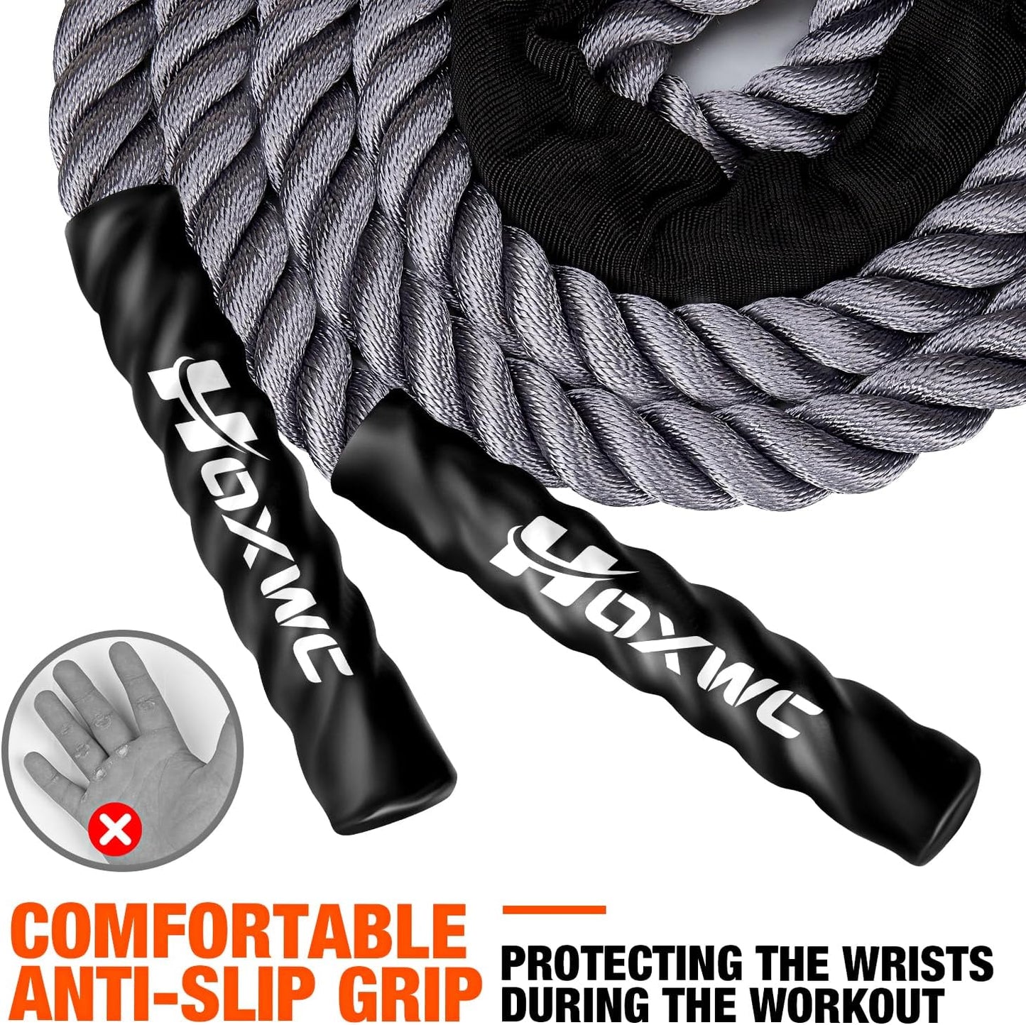 Jump Rope, Weighted Jump Rope for Fitness, Heavy Skipping Ropes for Men Women, Home Gym Workout Equipment Set, Suitable for Boxing, Cardio, Training Muscles, Full Body Exercise Weight Loss at Home