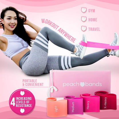 Resistance Bands Set - Exercise Workout Bands for Legs and Butt