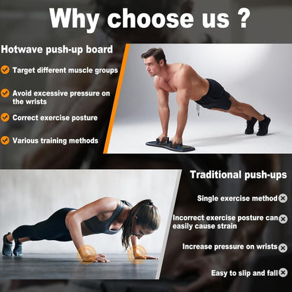 Push up Board, Portable Pushup Board for Men, Foldable Push up Bar | Multifunctional Pushup Handles for Floor, Strength Training Equipment for Home Gym, Suitable for Beginners and Teenagers