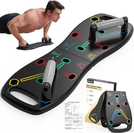 Push up Board, Portable Pushup Board for Men, Foldable Push up Bar | Multifunctional Pushup Handles for Floor, Strength Training Equipment for Home Gym, Suitable for Beginners and Teenagers